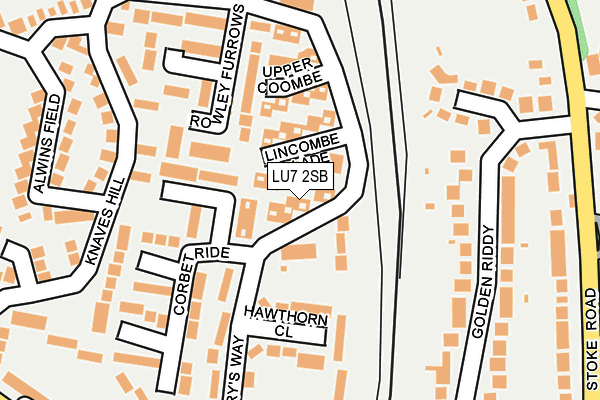 LU7 2SB map - OS OpenMap – Local (Ordnance Survey)