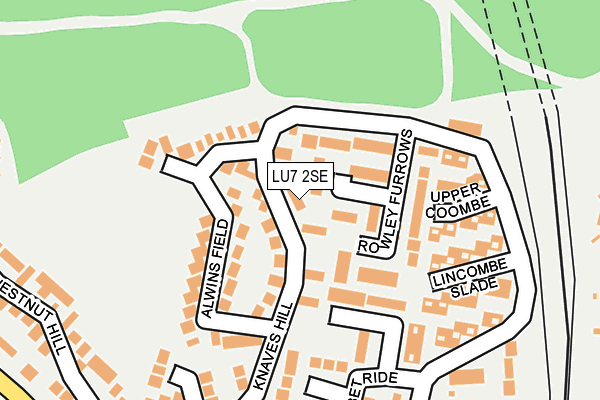 LU7 2SE map - OS OpenMap – Local (Ordnance Survey)