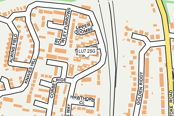 LU7 2SG map - OS OpenMap – Local (Ordnance Survey)