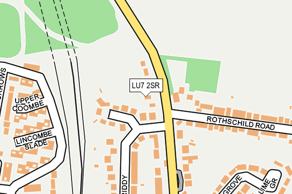 LU7 2SR map - OS OpenMap – Local (Ordnance Survey)