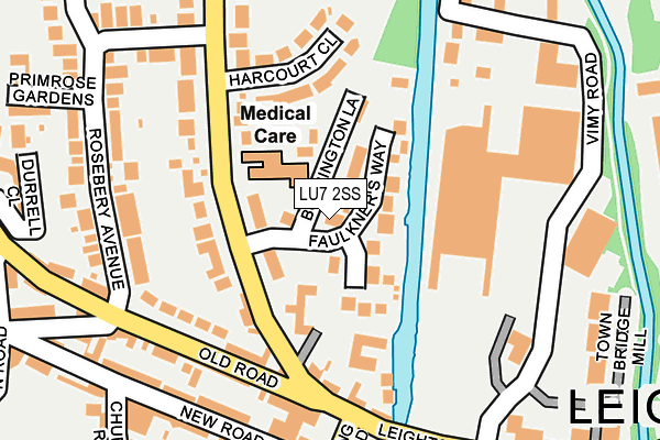 LU7 2SS map - OS OpenMap – Local (Ordnance Survey)