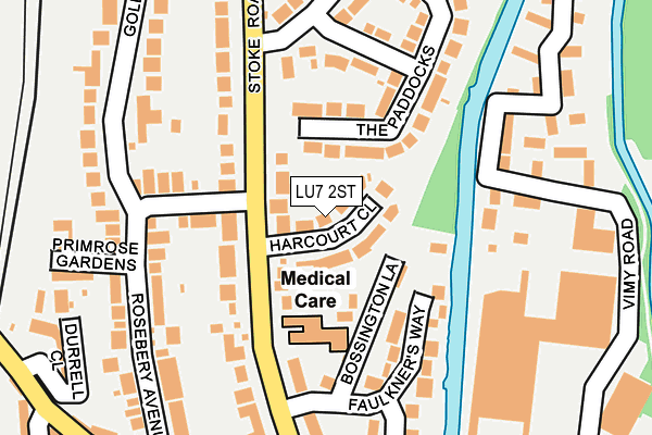 LU7 2ST map - OS OpenMap – Local (Ordnance Survey)
