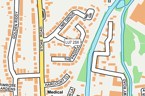 LU7 2SX map - OS OpenMap – Local (Ordnance Survey)