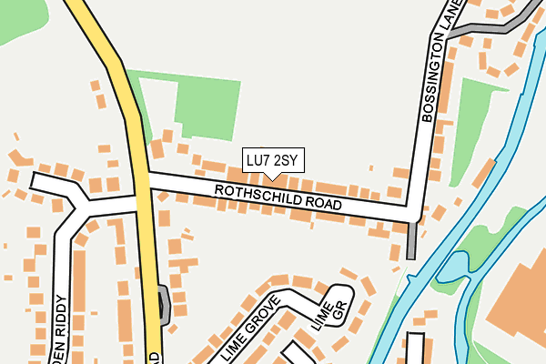 LU7 2SY map - OS OpenMap – Local (Ordnance Survey)