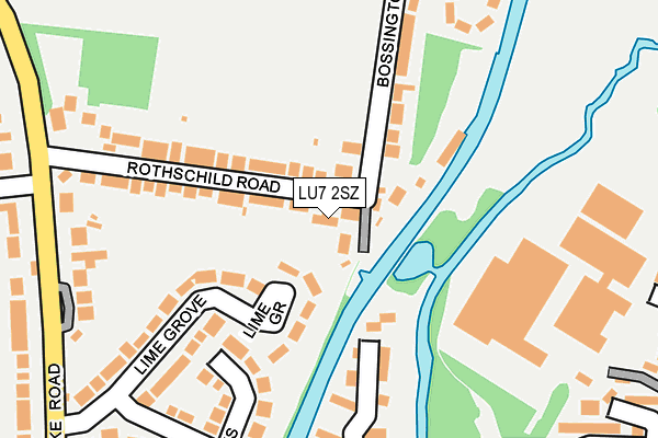 LU7 2SZ map - OS OpenMap – Local (Ordnance Survey)