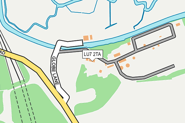 LU7 2TA map - OS OpenMap – Local (Ordnance Survey)