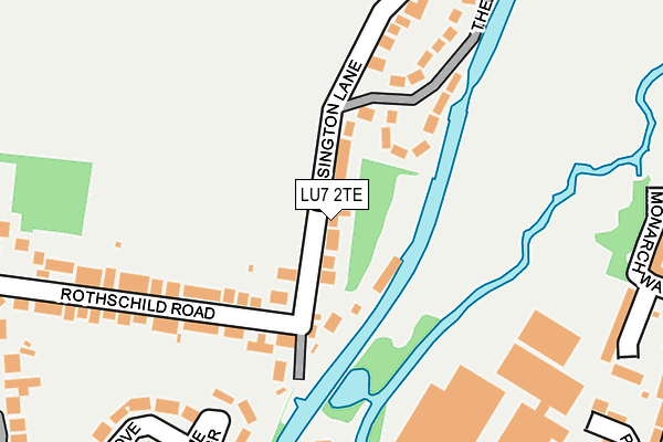 LU7 2TE map - OS OpenMap – Local (Ordnance Survey)