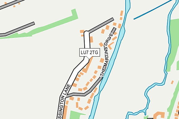 LU7 2TG map - OS OpenMap – Local (Ordnance Survey)