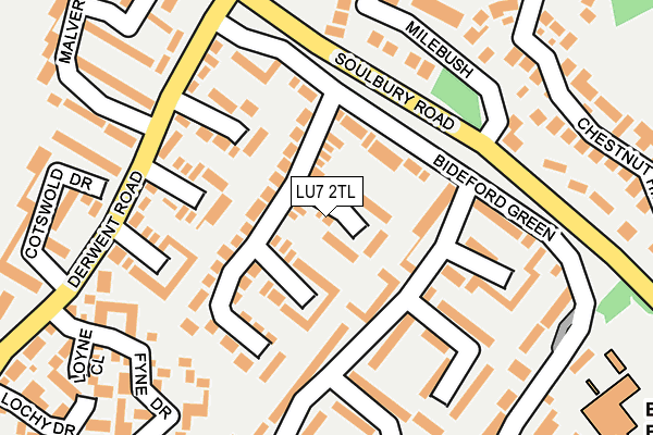 LU7 2TL map - OS OpenMap – Local (Ordnance Survey)