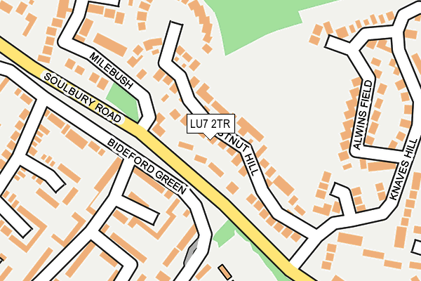 LU7 2TR map - OS OpenMap – Local (Ordnance Survey)