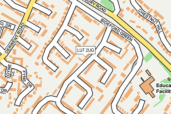 LU7 2UG map - OS OpenMap – Local (Ordnance Survey)