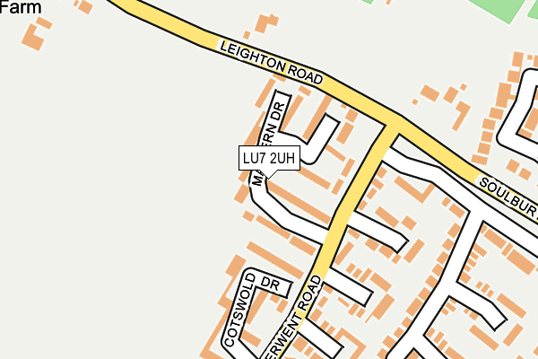 LU7 2UH map - OS OpenMap – Local (Ordnance Survey)