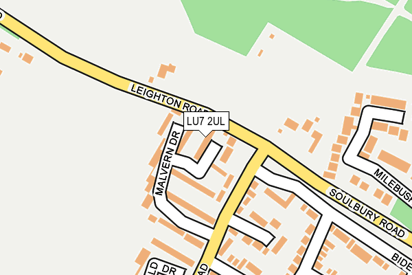 LU7 2UL map - OS OpenMap – Local (Ordnance Survey)