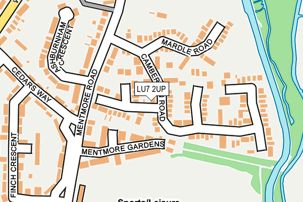 LU7 2UP map - OS OpenMap – Local (Ordnance Survey)