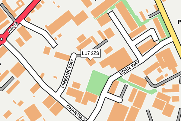 LU7 2ZS map - OS OpenMap – Local (Ordnance Survey)
