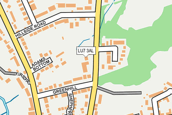 LU7 3AL map - OS OpenMap – Local (Ordnance Survey)
