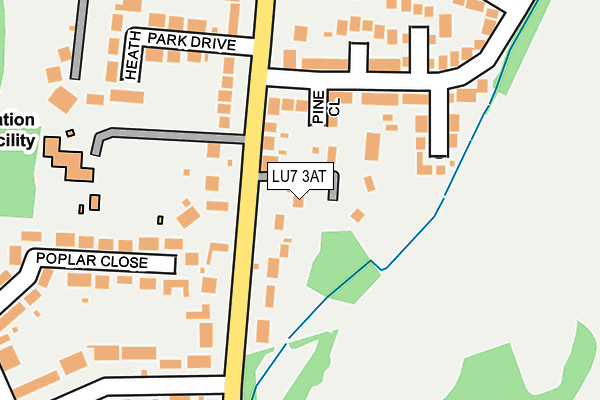 LU7 3AT map - OS OpenMap – Local (Ordnance Survey)