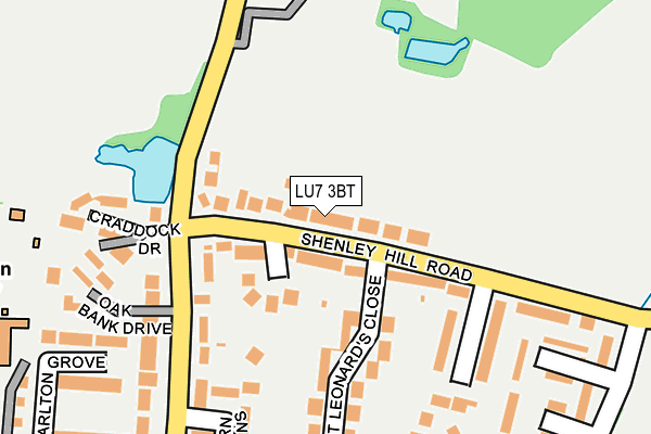 LU7 3BT map - OS OpenMap – Local (Ordnance Survey)