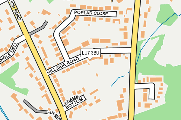 LU7 3BU map - OS OpenMap – Local (Ordnance Survey)