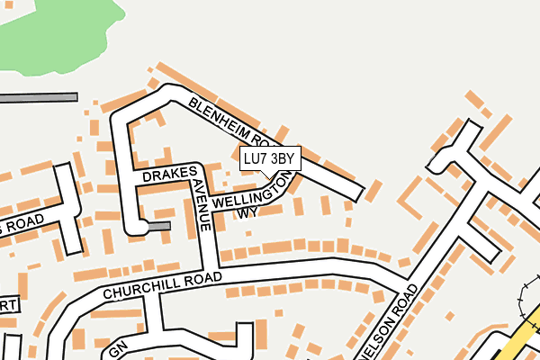 LU7 3BY map - OS OpenMap – Local (Ordnance Survey)
