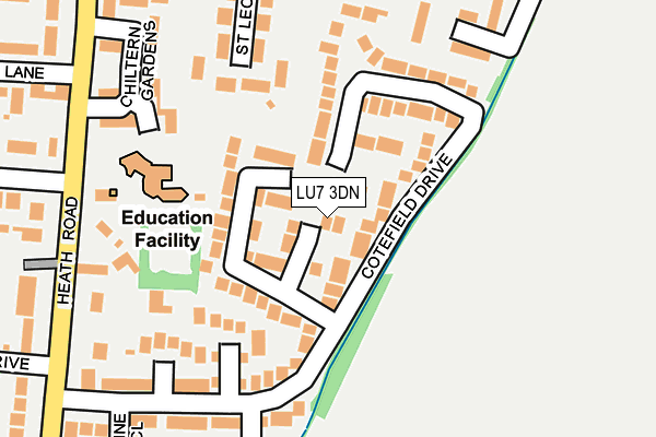 LU7 3DN map - OS OpenMap – Local (Ordnance Survey)