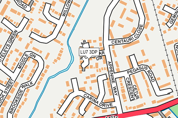 LU7 3DP map - OS OpenMap – Local (Ordnance Survey)