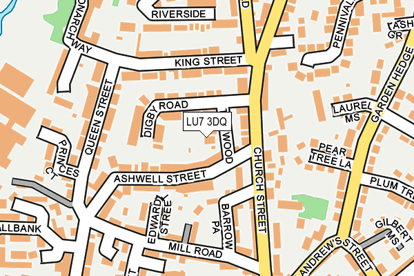 LU7 3DQ map - OS OpenMap – Local (Ordnance Survey)