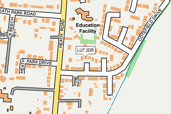 LU7 3DR map - OS OpenMap – Local (Ordnance Survey)
