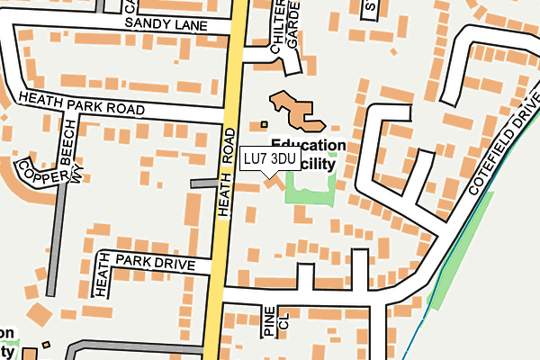 LU7 3DU map - OS OpenMap – Local (Ordnance Survey)