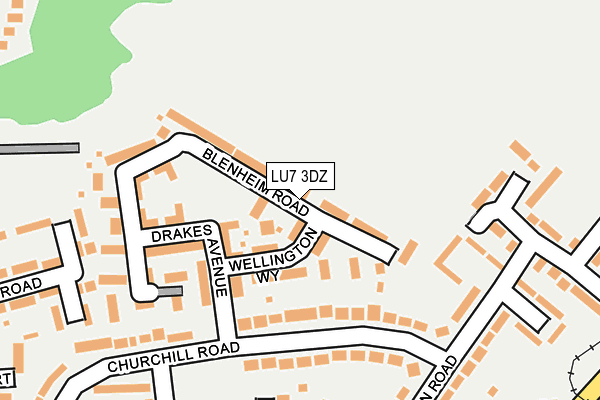LU7 3DZ map - OS OpenMap – Local (Ordnance Survey)
