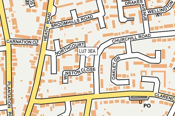 LU7 3EA map - OS OpenMap – Local (Ordnance Survey)