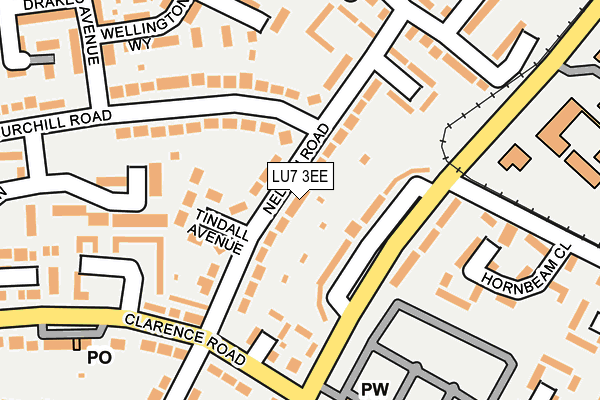 LU7 3EE map - OS OpenMap – Local (Ordnance Survey)