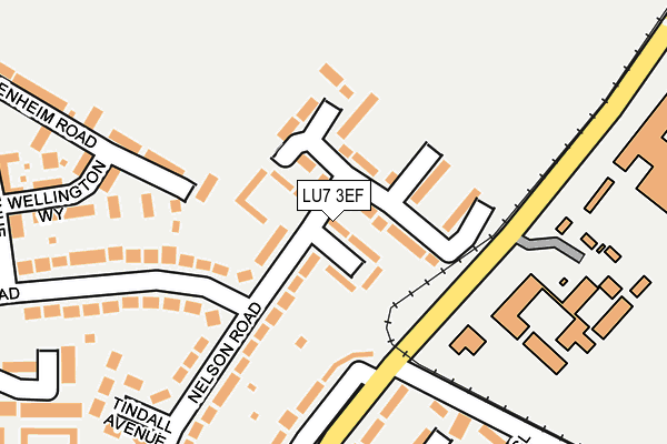 LU7 3EF map - OS OpenMap – Local (Ordnance Survey)