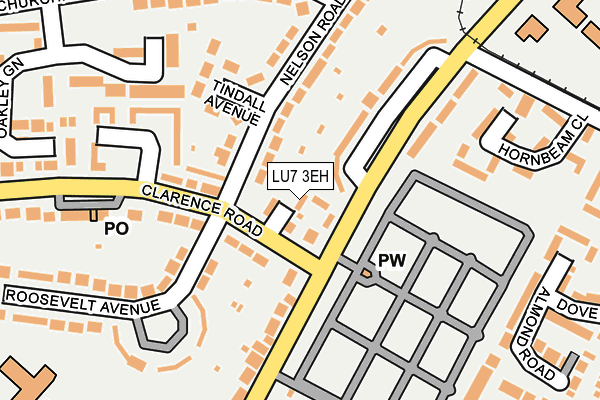 LU7 3EH map - OS OpenMap – Local (Ordnance Survey)