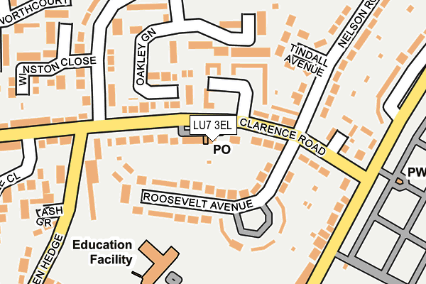 LU7 3EL map - OS OpenMap – Local (Ordnance Survey)