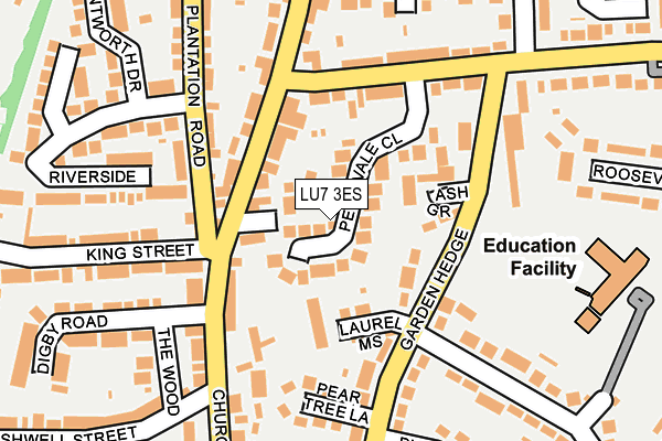 LU7 3ES map - OS OpenMap – Local (Ordnance Survey)