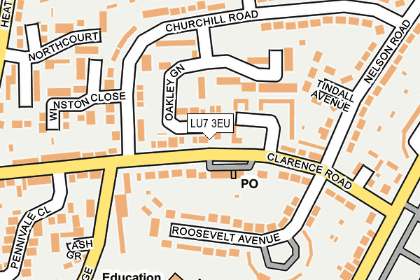 LU7 3EU map - OS OpenMap – Local (Ordnance Survey)