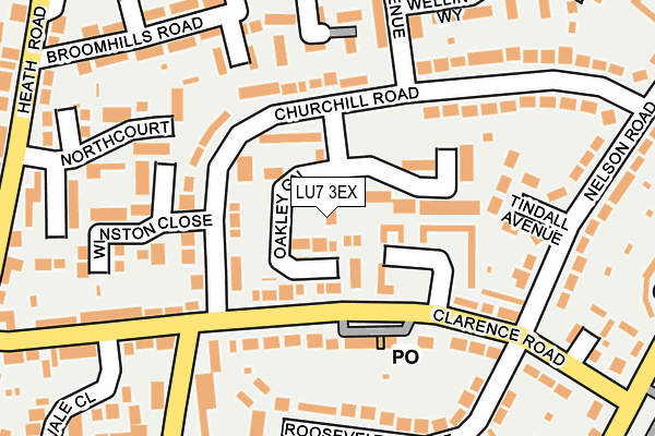 LU7 3EX map - OS OpenMap – Local (Ordnance Survey)