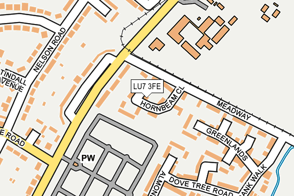 LU7 3FE map - OS OpenMap – Local (Ordnance Survey)