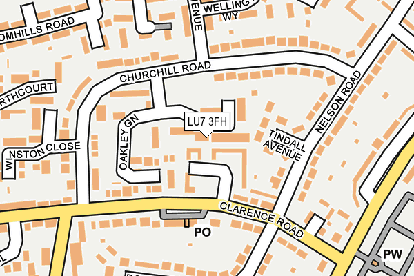 LU7 3FH map - OS OpenMap – Local (Ordnance Survey)