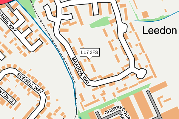 LU7 3FS map - OS OpenMap – Local (Ordnance Survey)