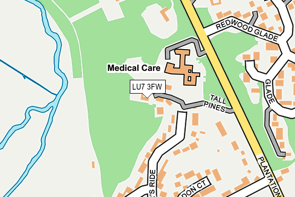 LU7 3FW map - OS OpenMap – Local (Ordnance Survey)