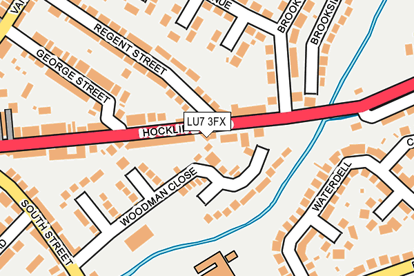 LU7 3FX map - OS OpenMap – Local (Ordnance Survey)