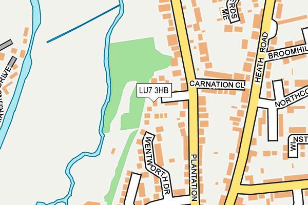 LU7 3HB map - OS OpenMap – Local (Ordnance Survey)
