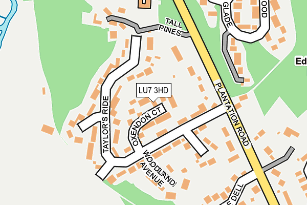 LU7 3HD map - OS OpenMap – Local (Ordnance Survey)