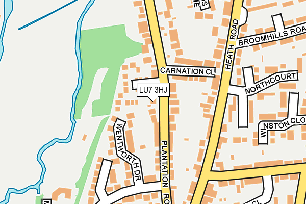 LU7 3HJ map - OS OpenMap – Local (Ordnance Survey)