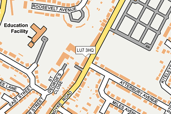 LU7 3HQ map - OS OpenMap – Local (Ordnance Survey)