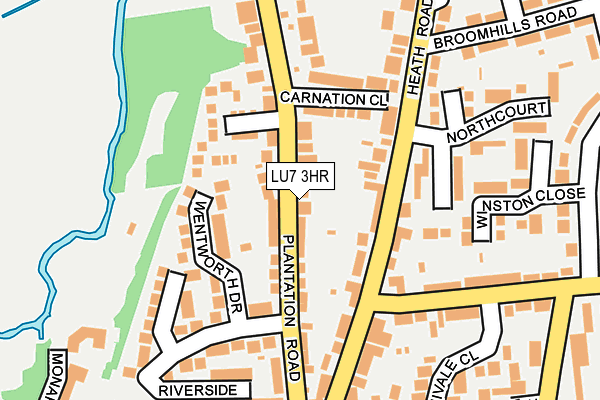 LU7 3HR map - OS OpenMap – Local (Ordnance Survey)