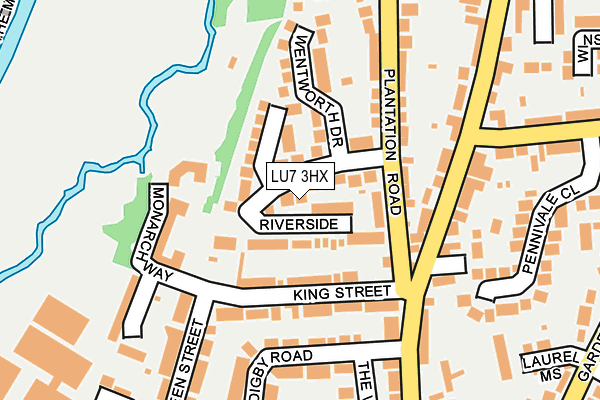 LU7 3HX map - OS OpenMap – Local (Ordnance Survey)