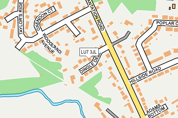 LU7 3JL map - OS OpenMap – Local (Ordnance Survey)